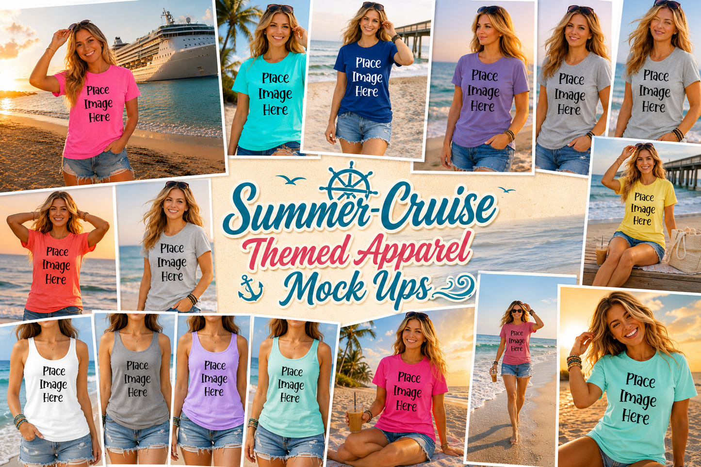 May-June-July Apparel Mock Up Drives (Large Variety of Themes, Brands, and Colors)