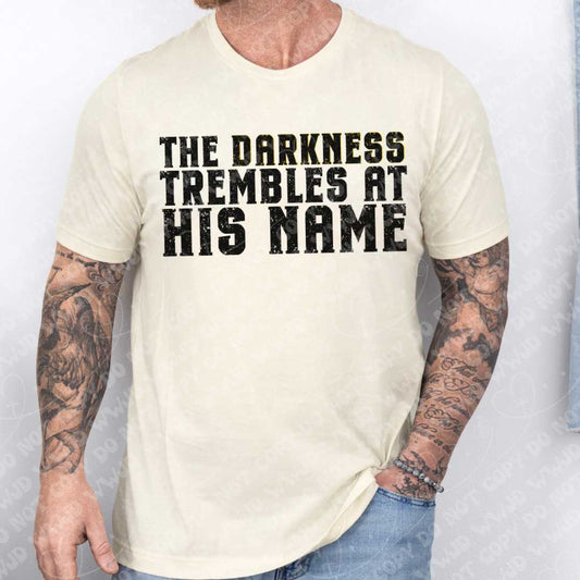 The Darkness Trembles Black Font