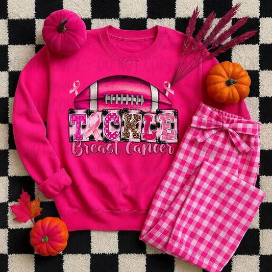 Tackle Breast Cancer Digital PNG File