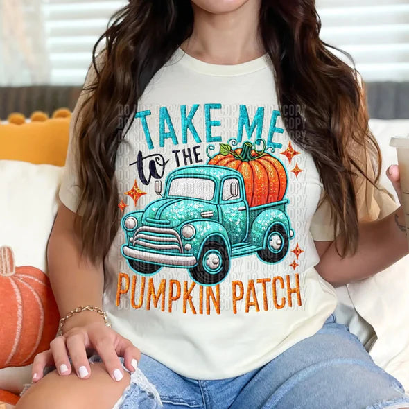 Take Me To The Pumpkin Patch Faux Sequins