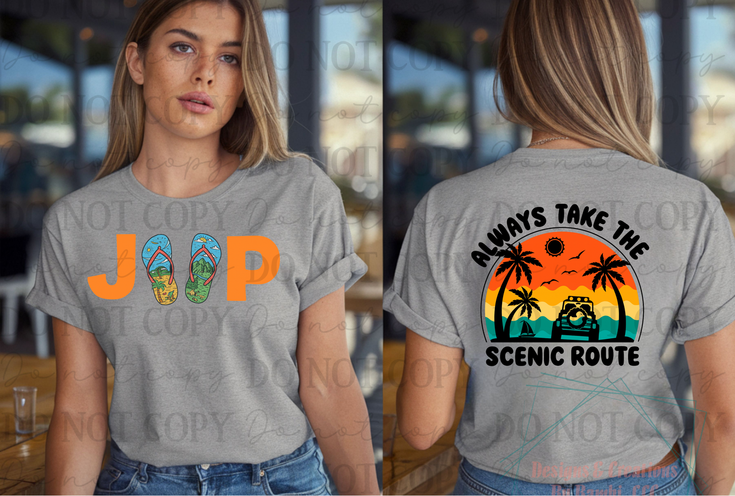 Take The Scenic Route (Front/Back)