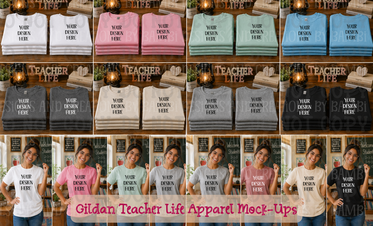 May-June-July Apparel Mock Up Drives (Large Variety of Themes, Brands, and Colors)