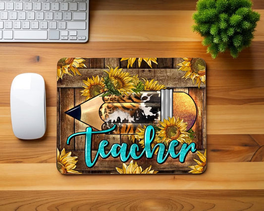 Teacher with Pencil Mouse Pad