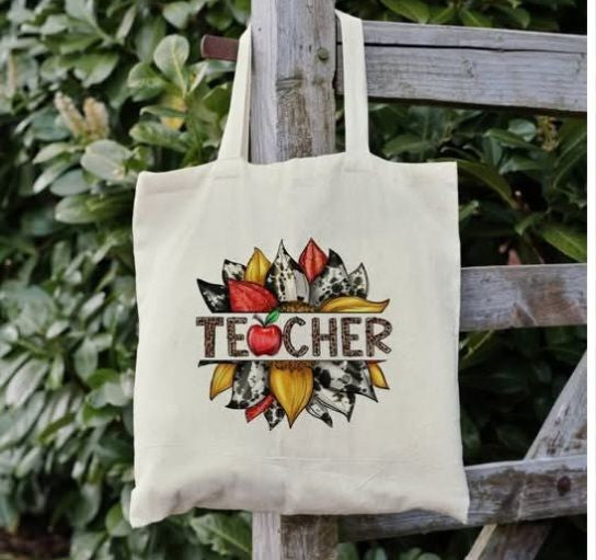 Teacher with Petals Book Bag