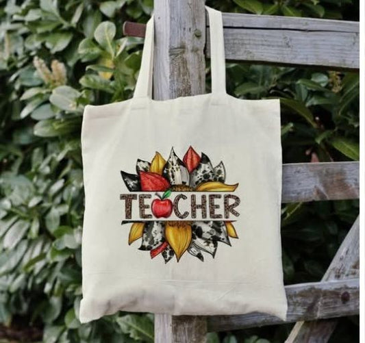 Teacher with Petals Book Bag
