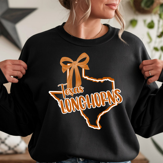 Texas Longhorns with Bow