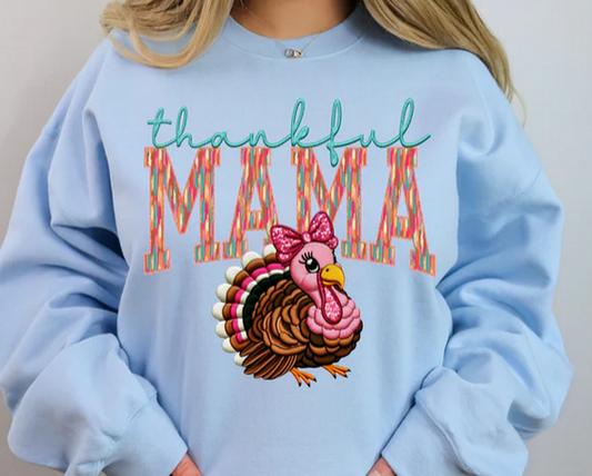 Thankful Mama/Mini Faux Embroidery Collection