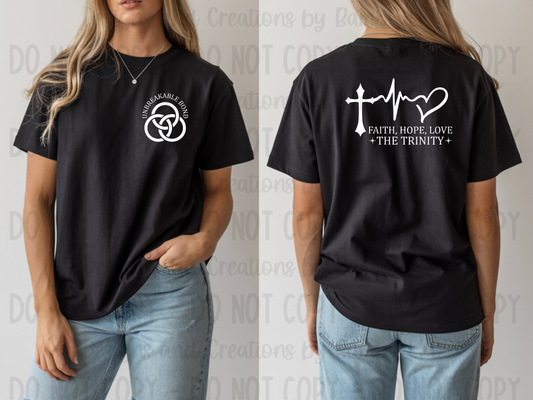 The Trinity (Pocket/Back) White Font