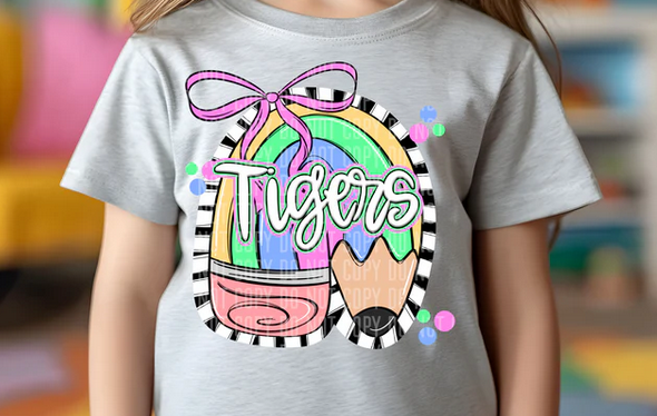 Preppy Pencil Pink Bow Mascots Collection