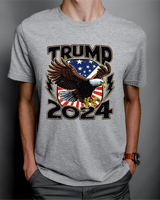 Trump 2024 with Eagle and Flag