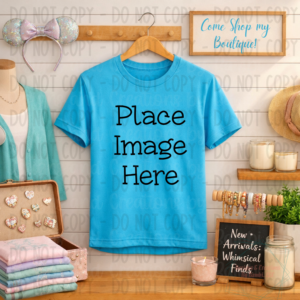 Boutique Themed Indoor Lifestyle Gildan Apparel Mock Ups