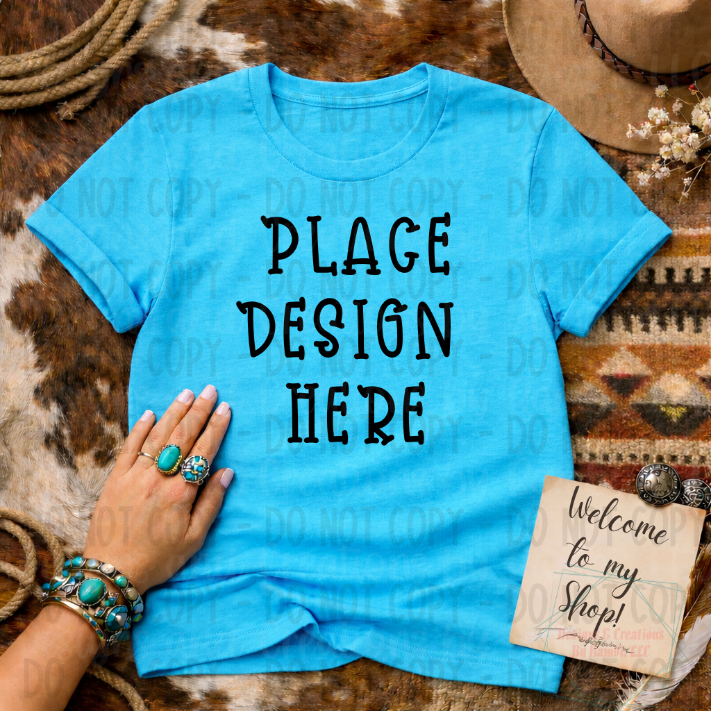 Rustic Western Style Gildan Apparel Mock Ups