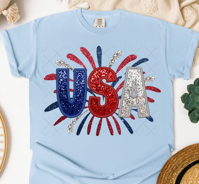 USA Faux Sequin