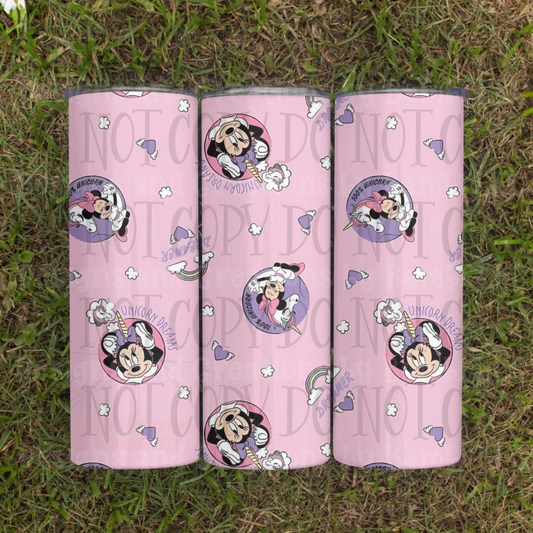 20oz Sublimation Unicorns and Mouse Tumbler