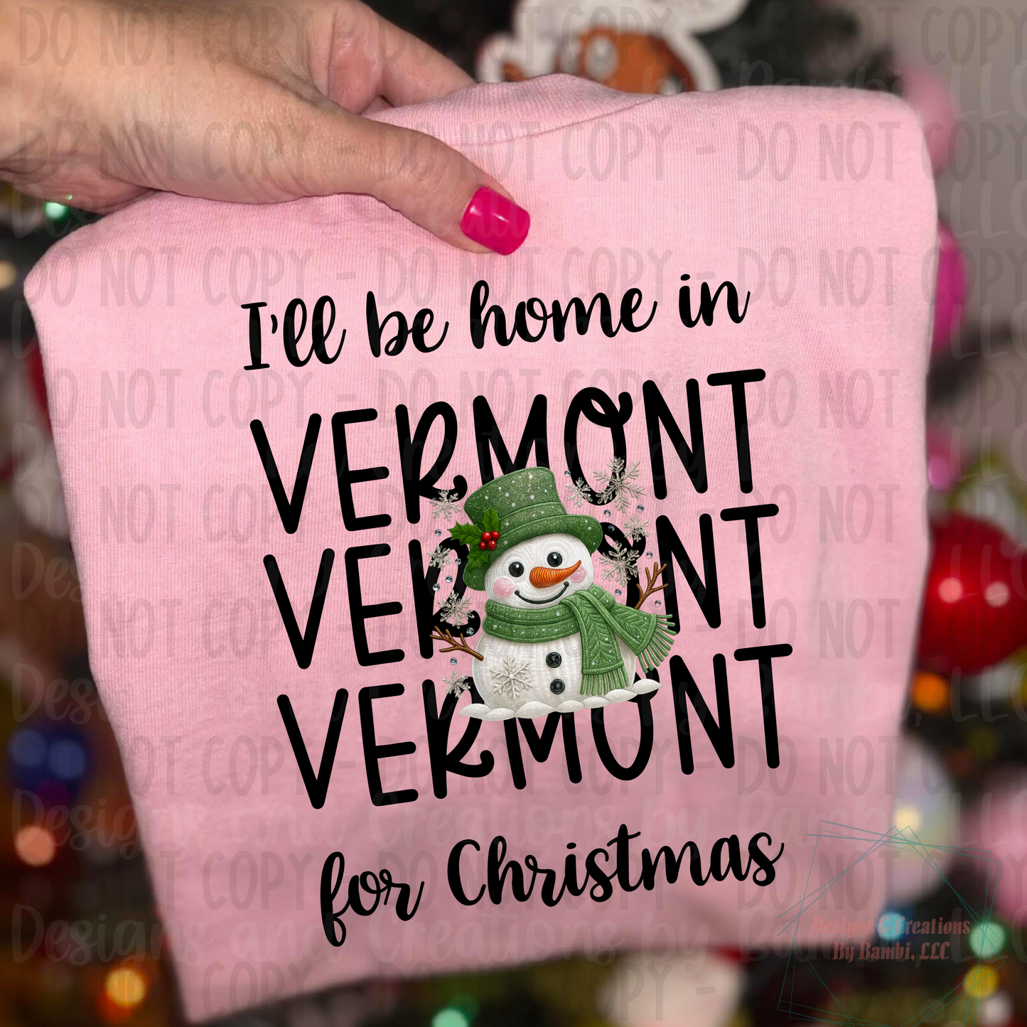 I'll Be Home in States Sage Snowman Black Font Digital Bundle