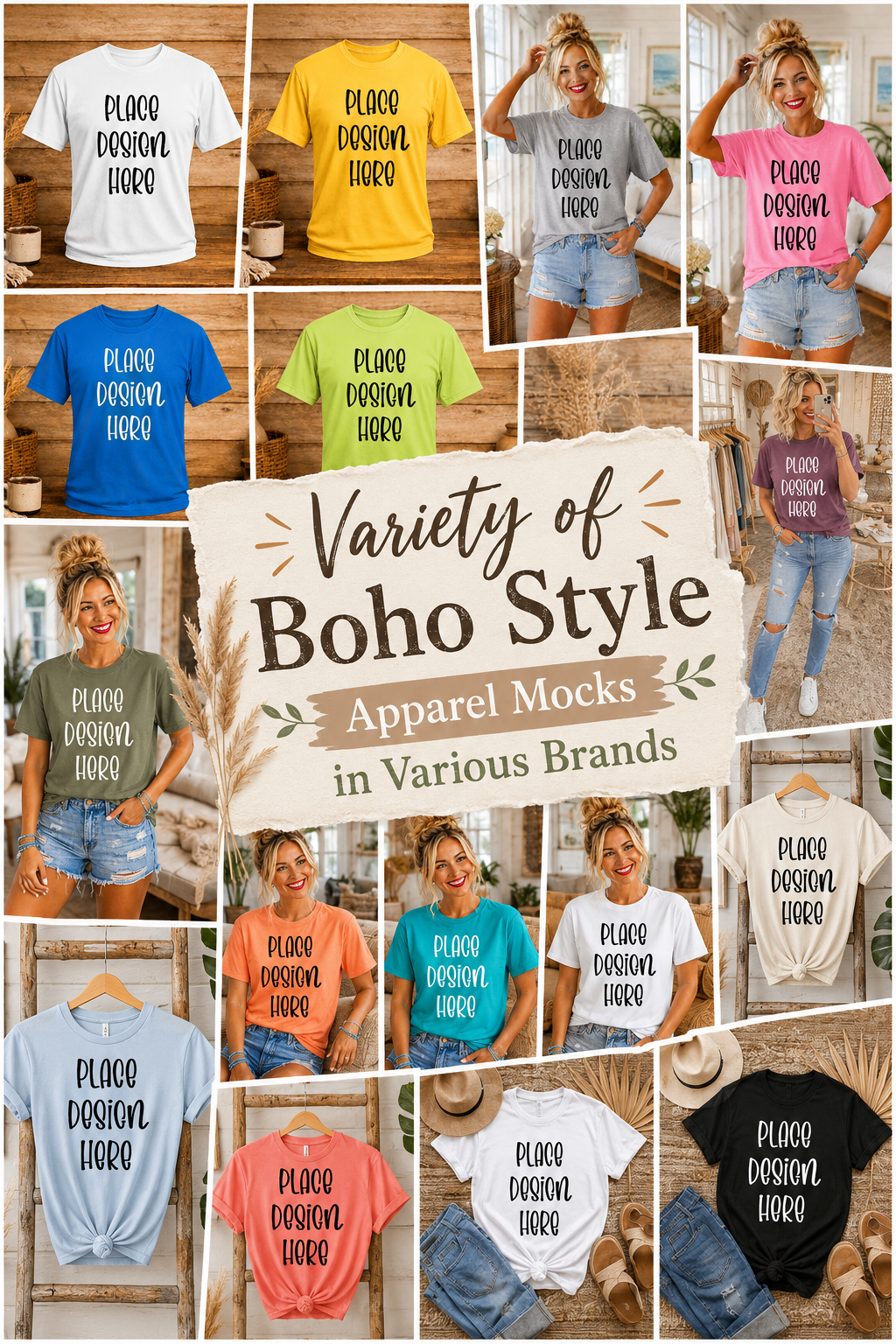 July 2026 Apparel Mock Up Monthly Drive (Large Variety of Brands and Colors)