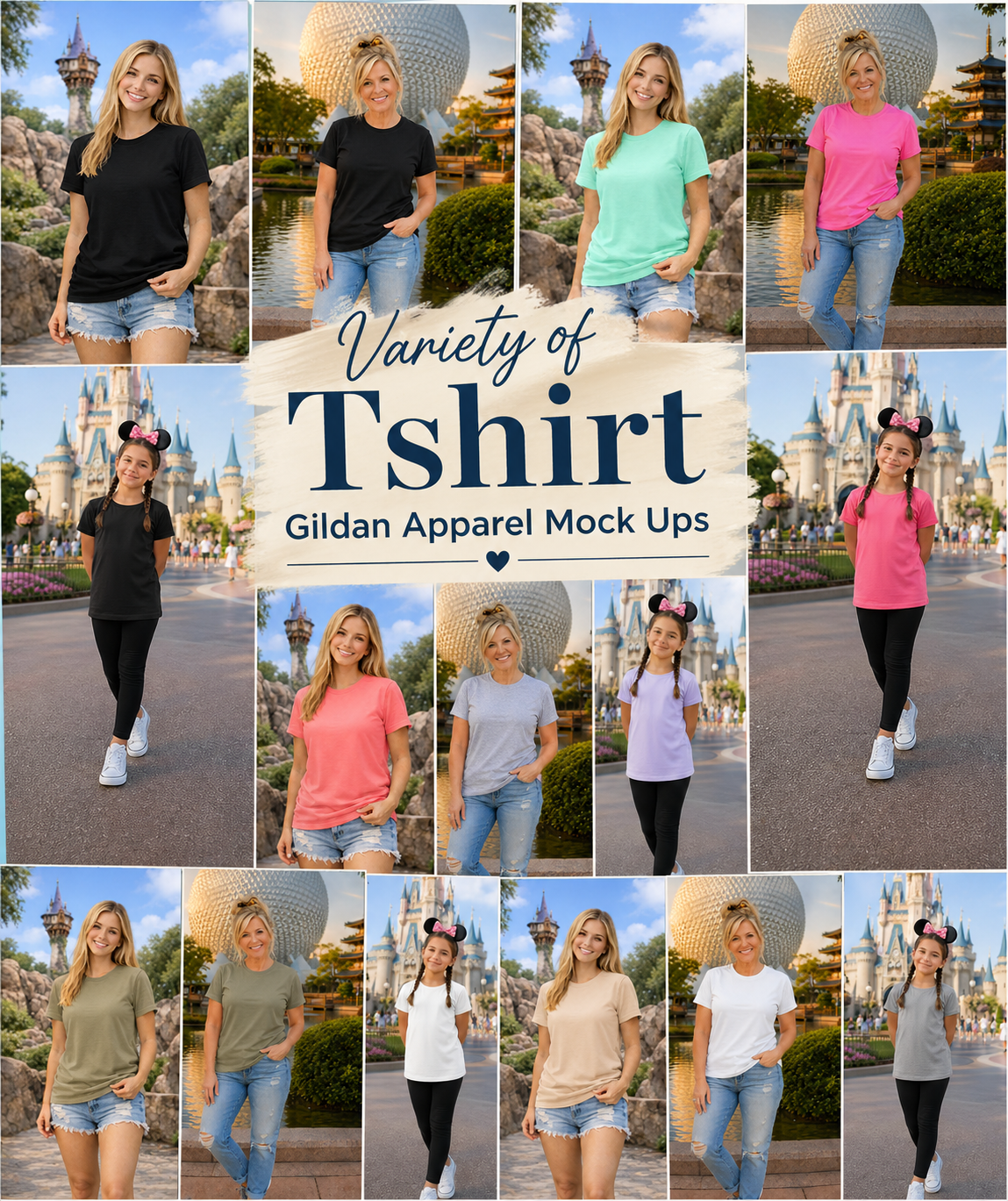 May-June-July Apparel Mock Up Drives (Large Variety of Themes, Brands, and Colors)