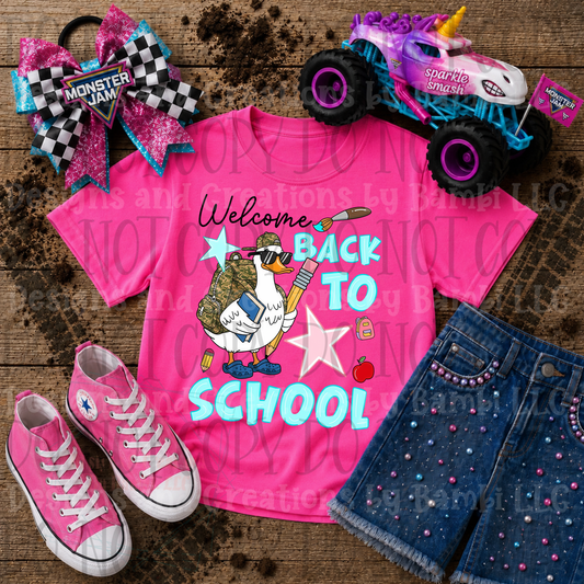 Welcome Back To School with Goose and Pencil