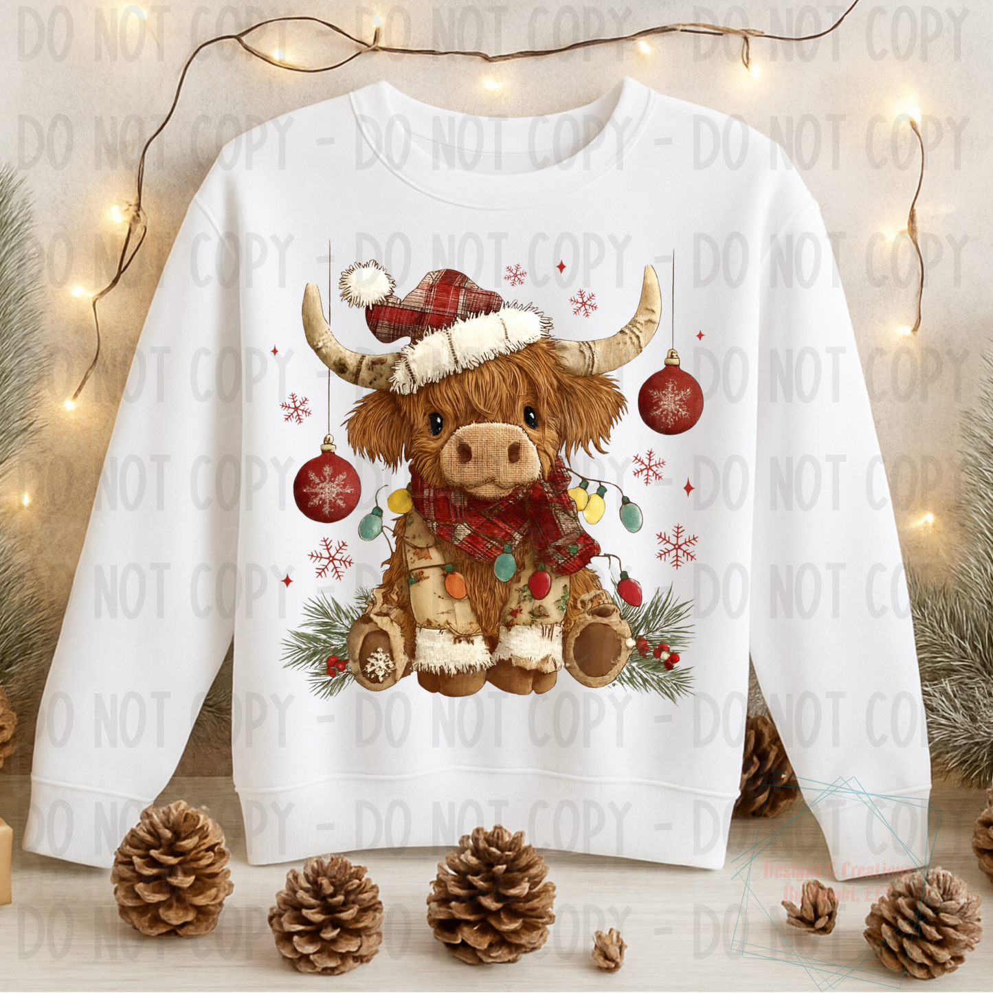 Christmas Highland Cow Digital Bundle Collab