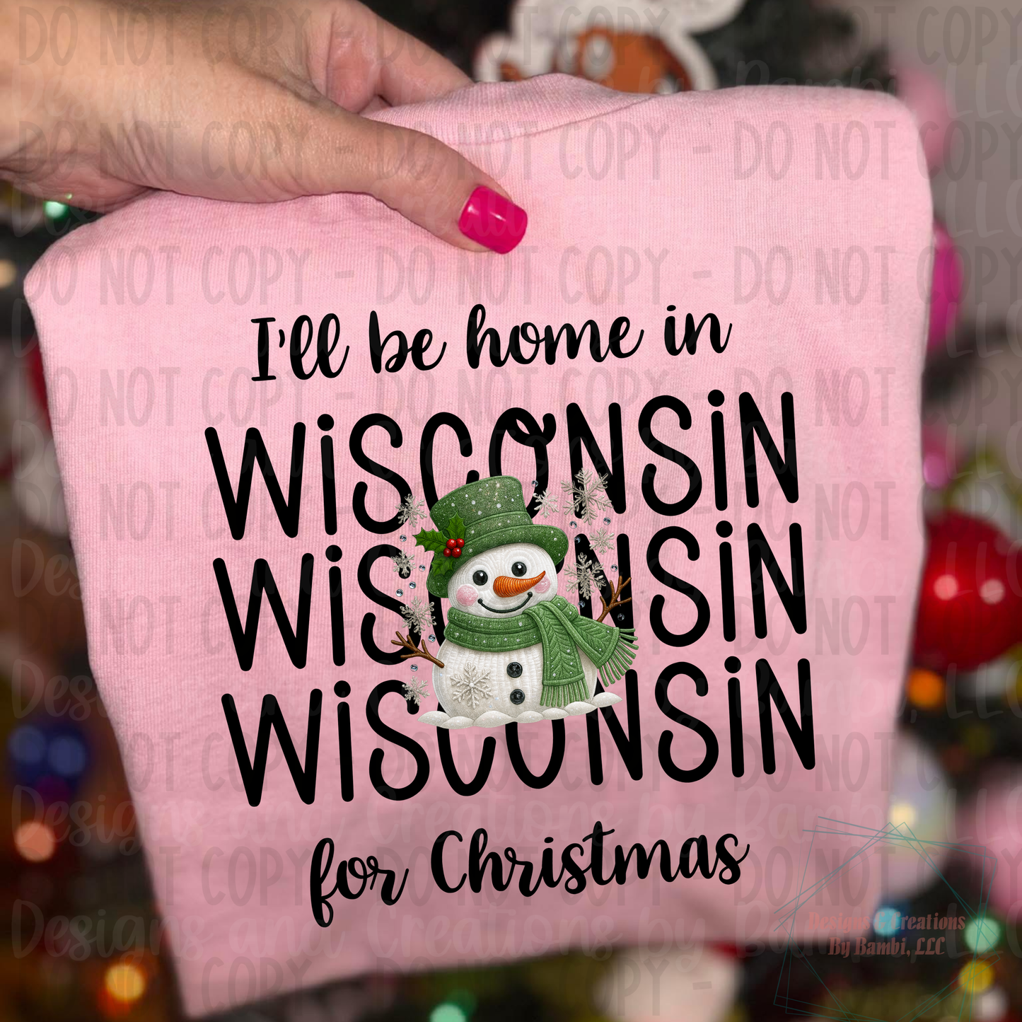 I'll Be Home in States Sage Snowman Black Font Digital Bundle