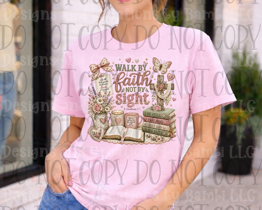 Faux Embroidery Walk by Faith Not by Sight
