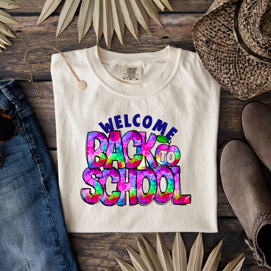 Welcome Back To School Tye Die
