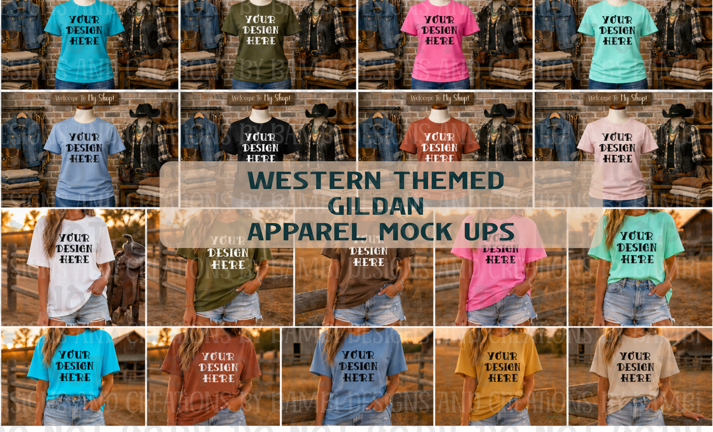 May-June-July Apparel Mock Up Drives (Large Variety of Themes, Brands, and Colors)