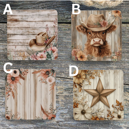Western Coaster Set 3