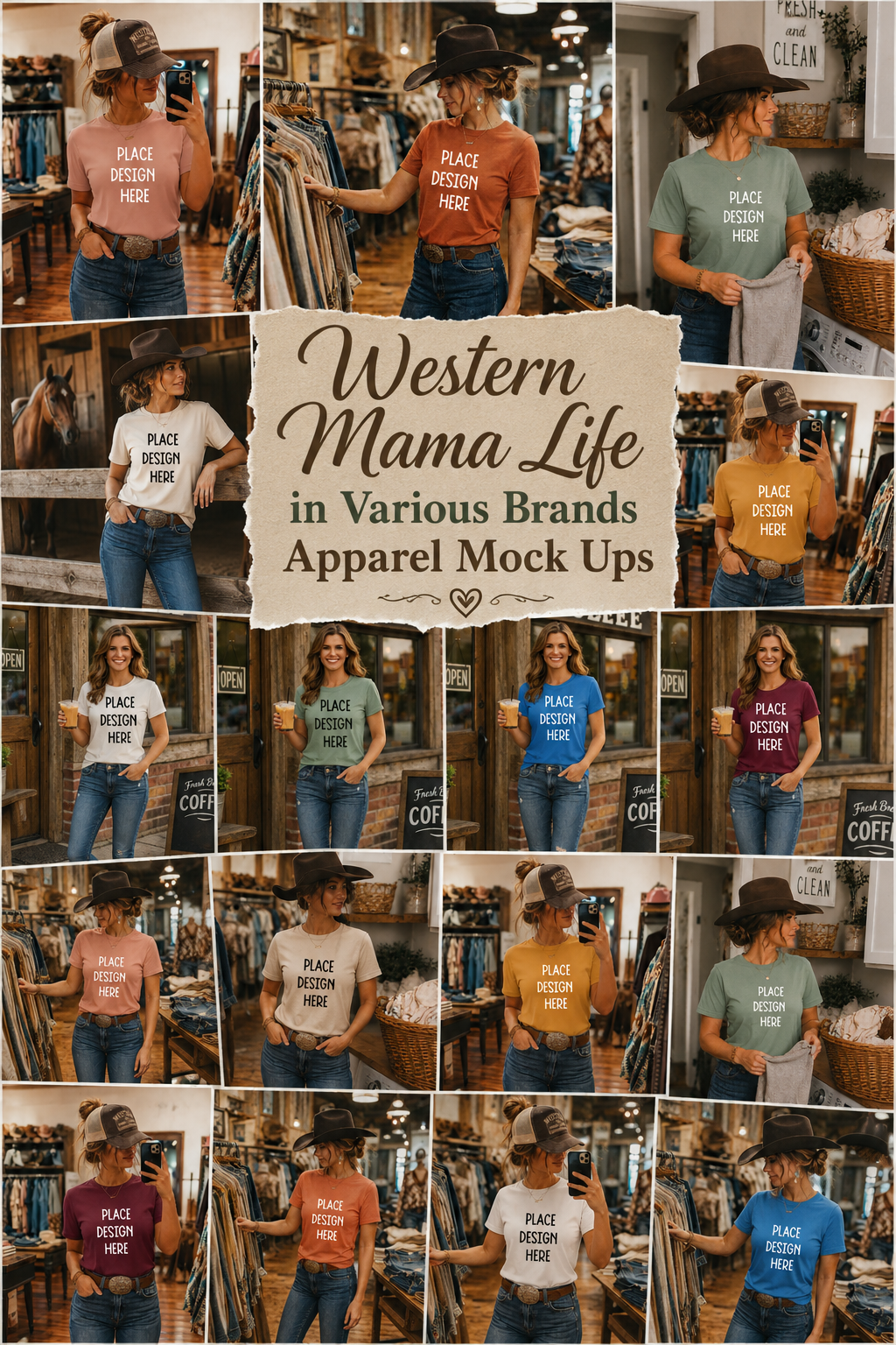 May-June-July Apparel Mock Up Drives (Large Variety of Themes, Brands, and Colors)