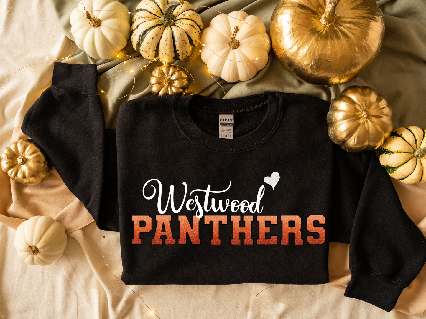 Panthers in Ombre Medium to Dark with White Westwood