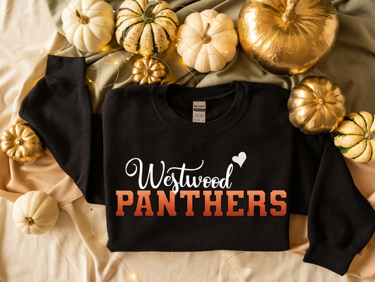 Panthers in Ombre Medium to Dark with White Westwood