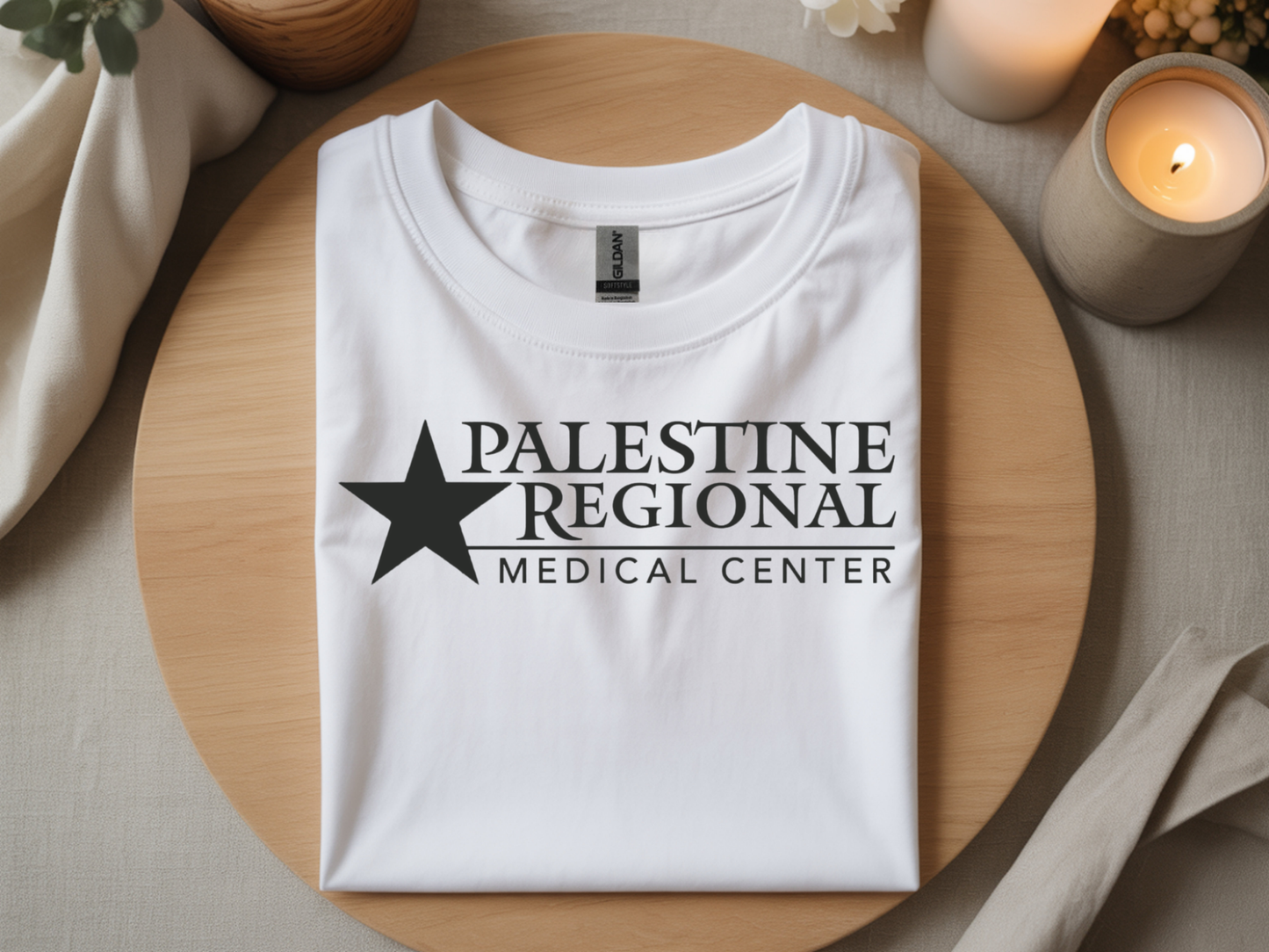 Palestine Regional Medical Center in Pewter Gray Font