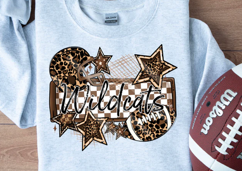 Leopard Football Frame and Stars Mascots Collection