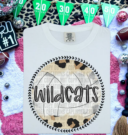Leopard Volleyball Background Mascots Collection