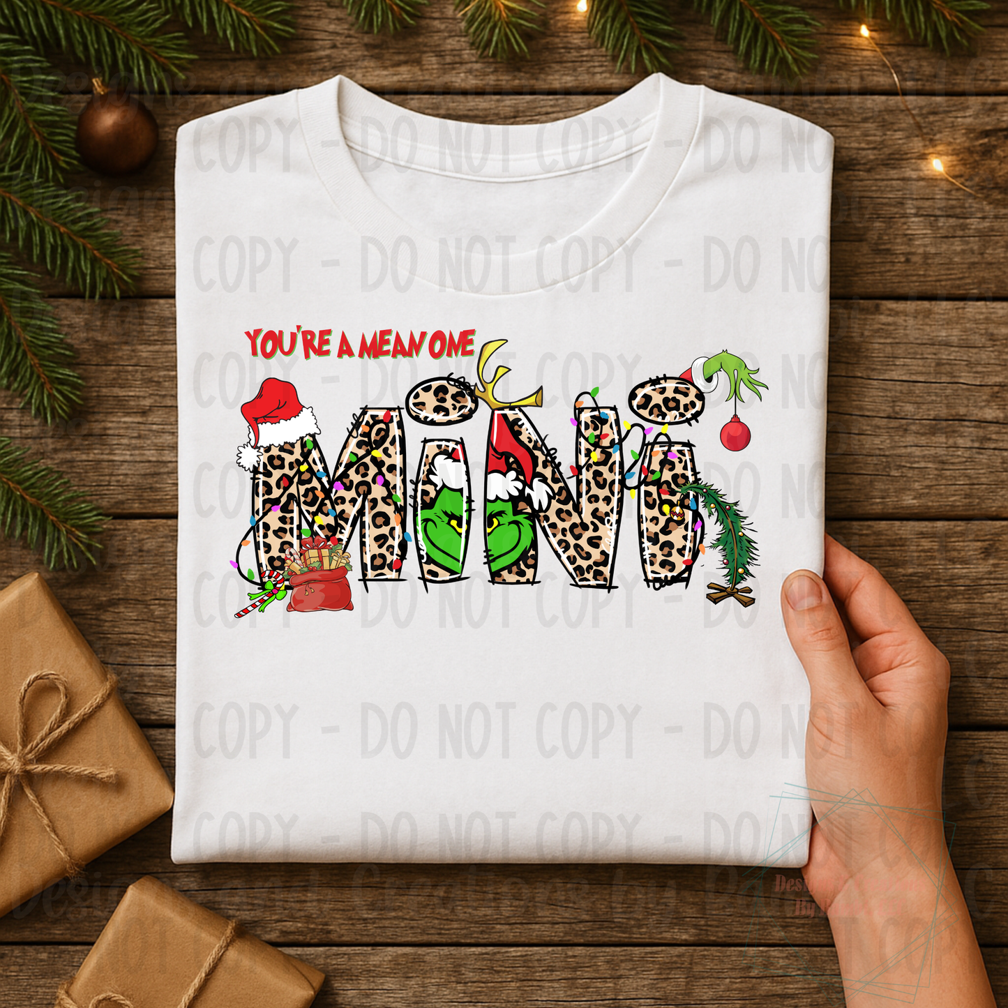 You're A Mean One Mini Leopard Christmas