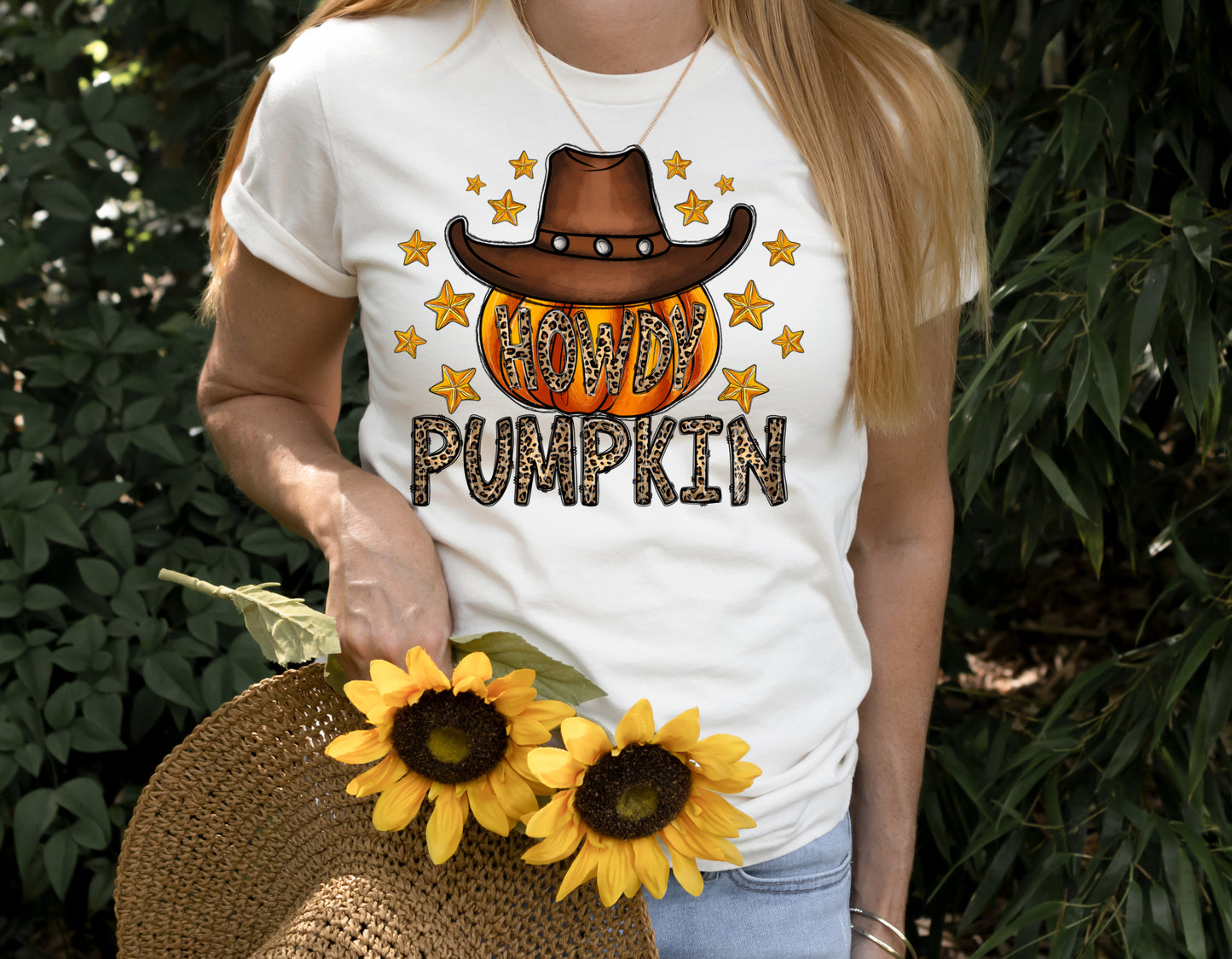 Howdy Pumpkin with Cowboy Hat