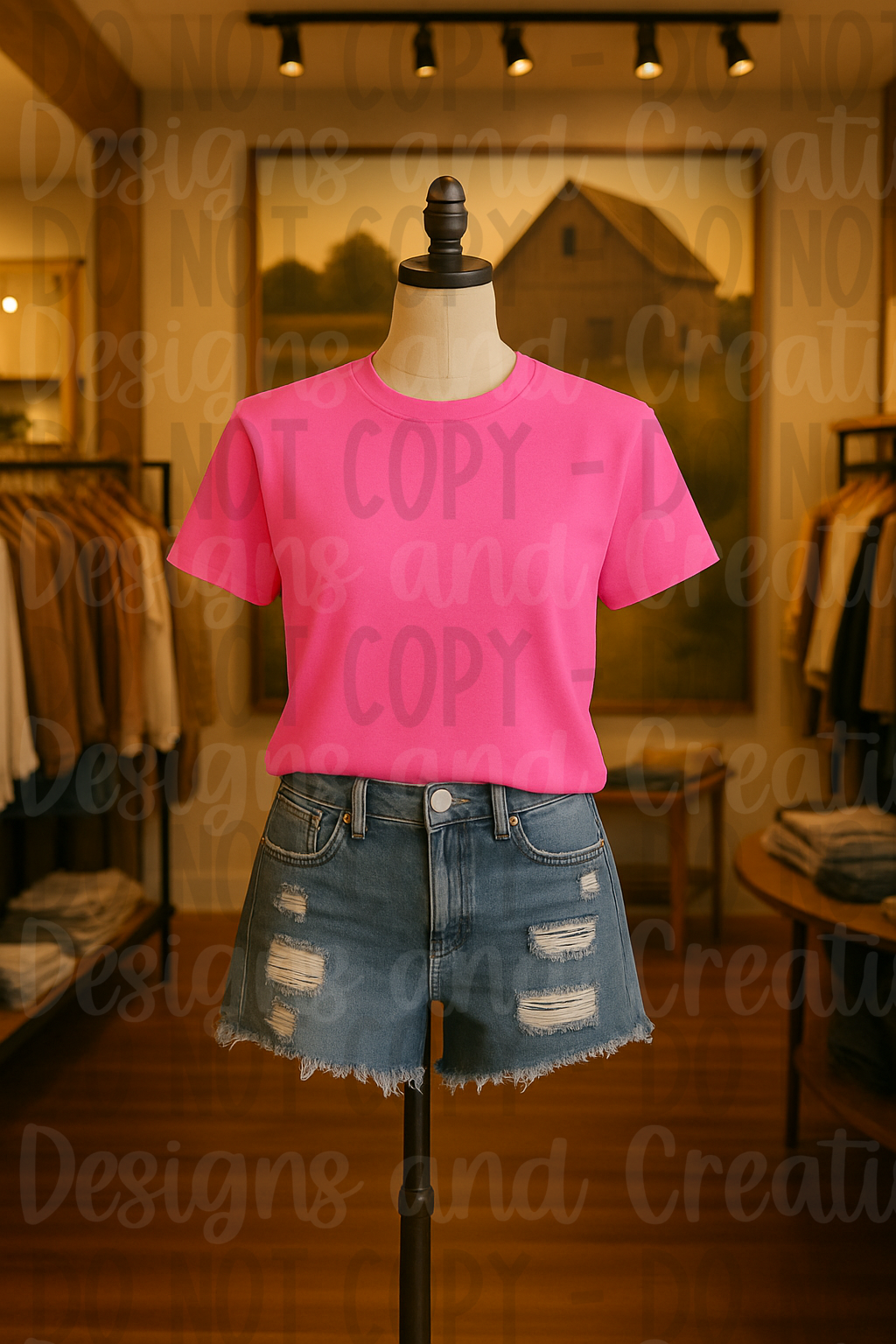 Rustic Themed Apparel Digital Mock Up Bundle