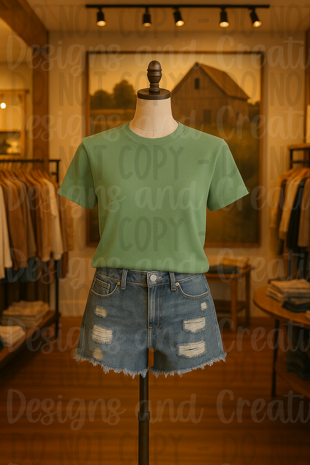 Rustic Themed Apparel Digital Mock Up Bundle