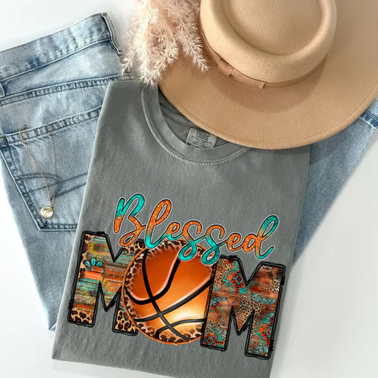 Serape Blessed Basketball Mom