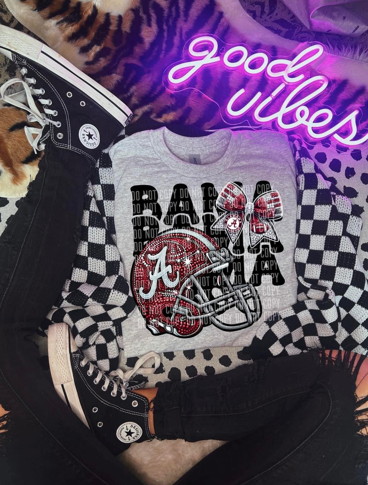 Alabama Funky Font with Bow