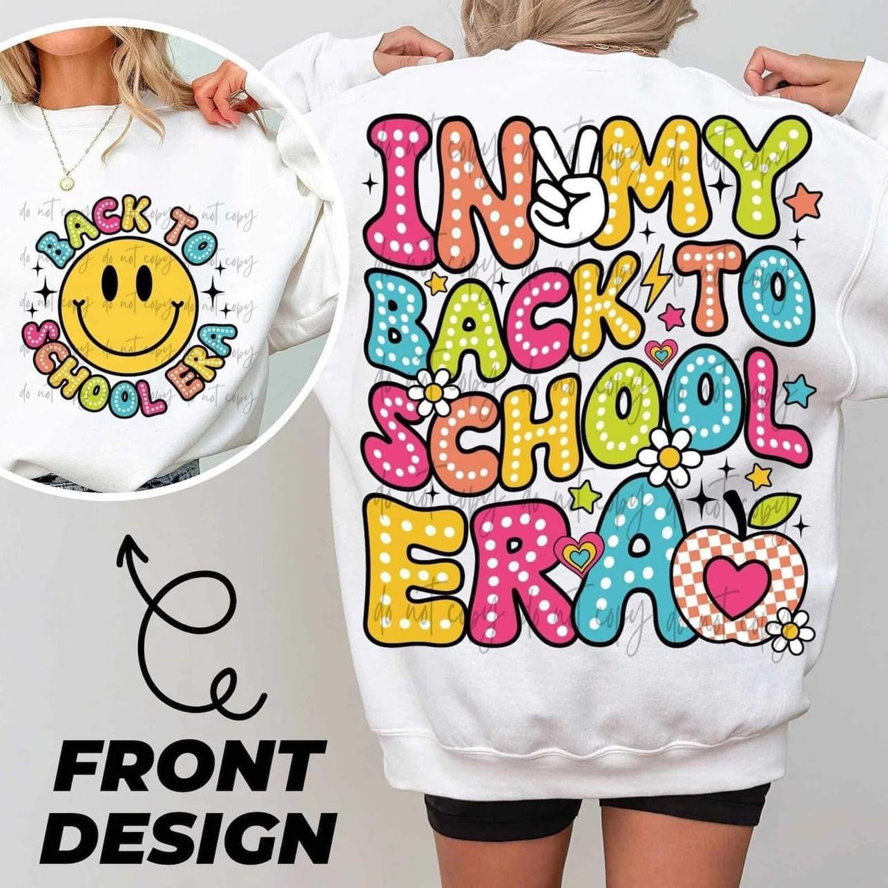 In My Back to School Era Pocket/Back Design