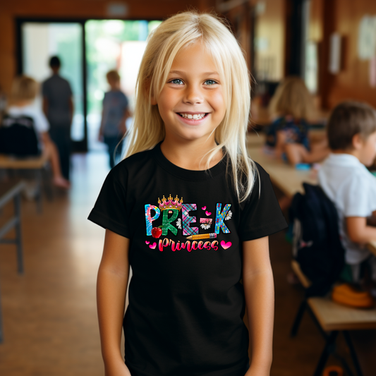 Pre K Princess Completed Shirt- Kid