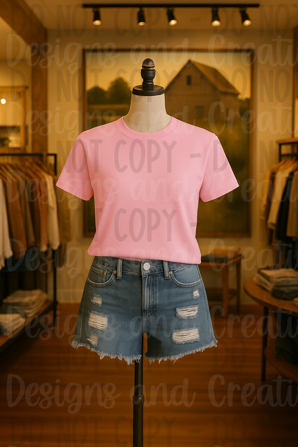 Rustic Themed Apparel Digital Mock Up Bundle