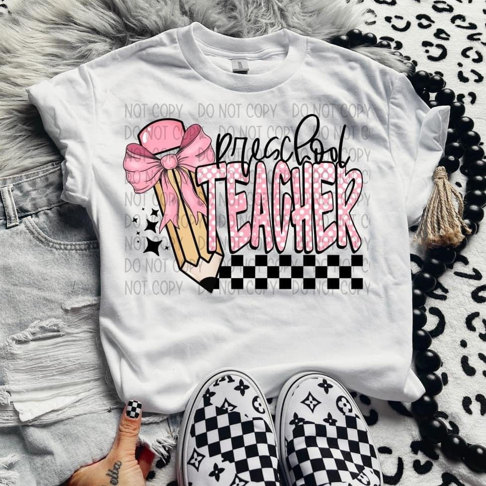 Pink Polka Dot and Checkered Teacher Collection