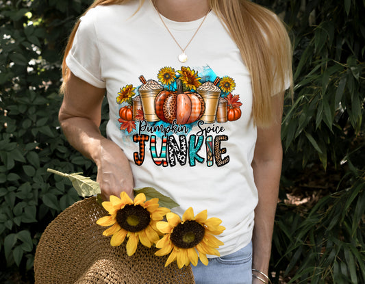 Pumpkin Spice Junkie with Pumpkins and Lattes