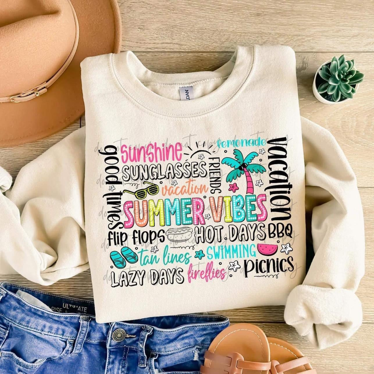 Summer Vibes Typography