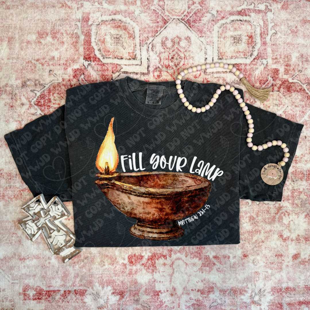 Fill Your Lamp White Font