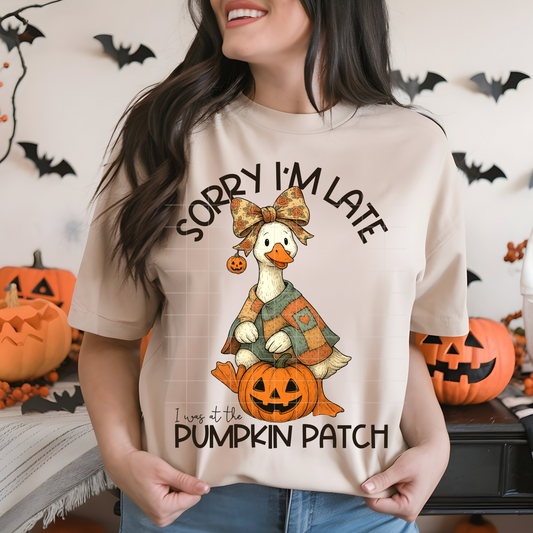 Sorry I'm Late Pumpkin Patch