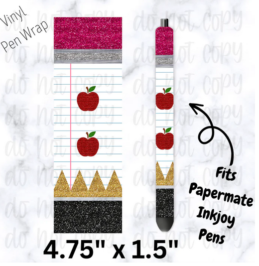 Teacher Ruled Paper Ink Joy Pens